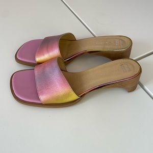 NWOB E8 by Miista metallic pink sandals | Size 41